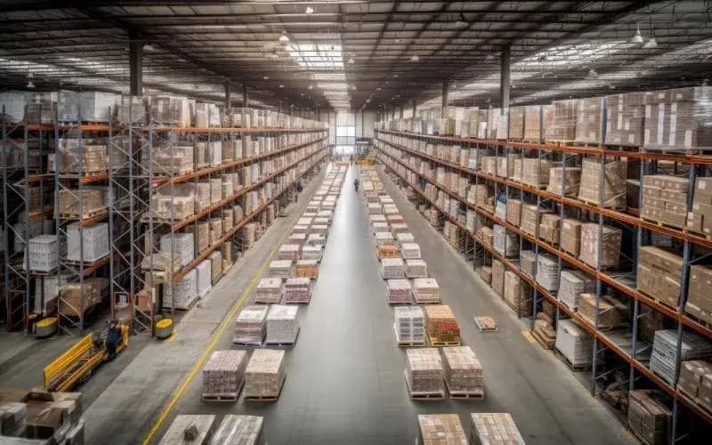 Warehouse representing the industrial sector