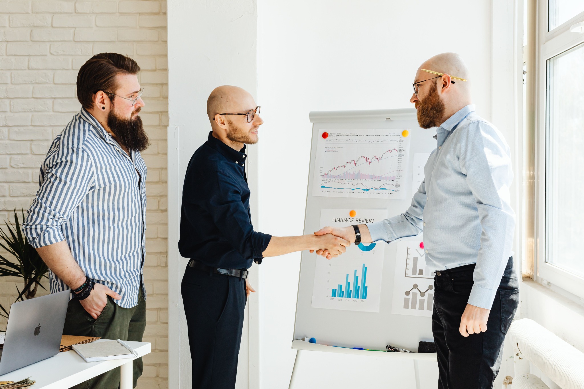 Sales team reviewing target accounts
